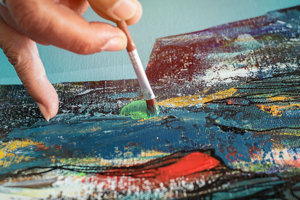 oil painting with kim