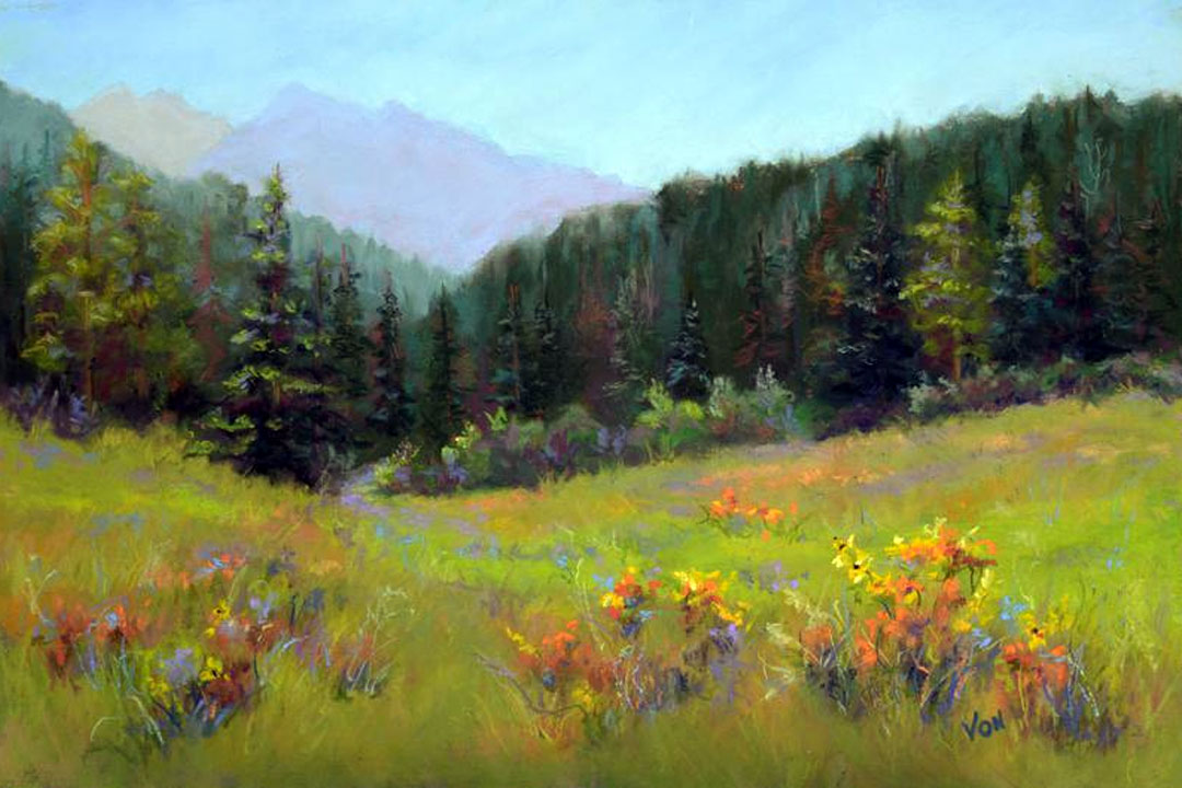 pastel landscape
