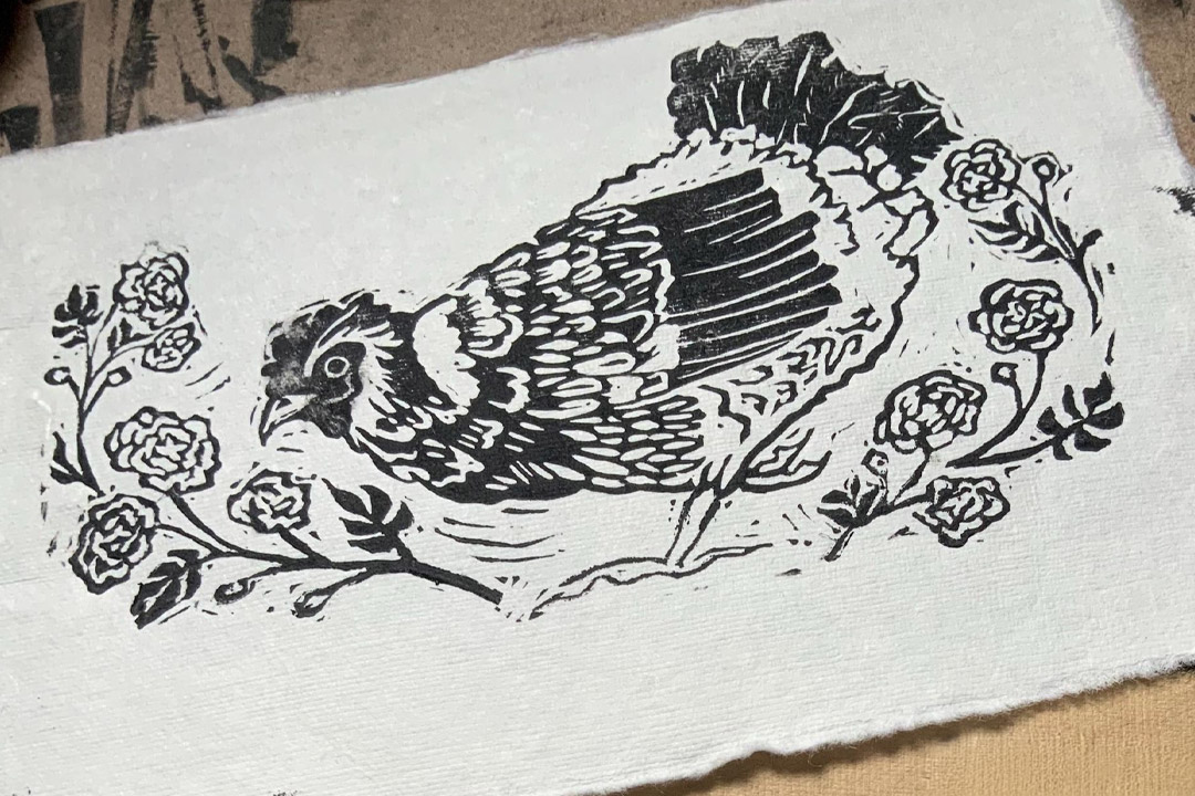 thanksgiving llinocut