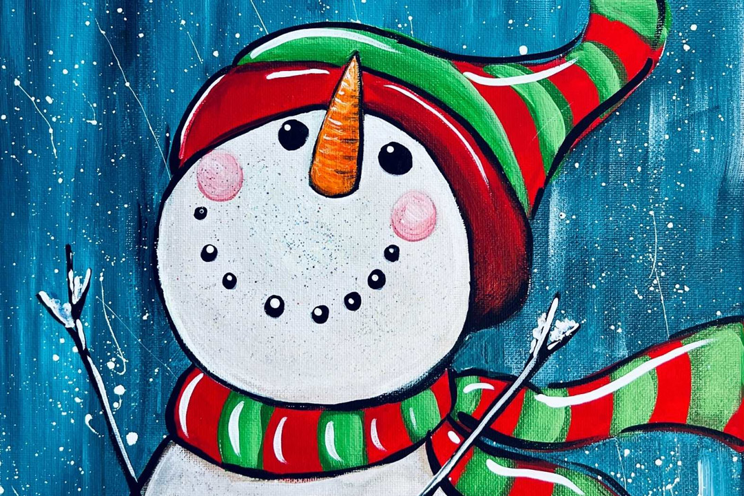 paint a snowman